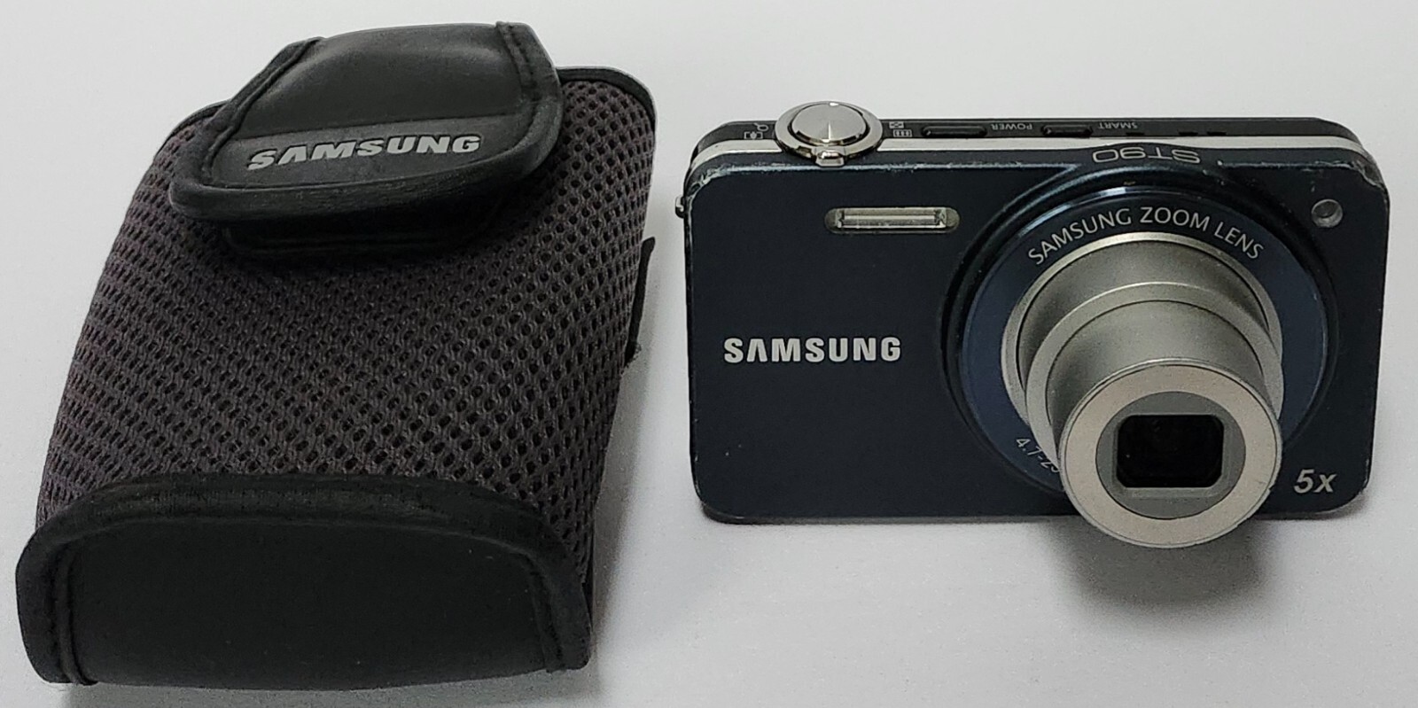 Samsung ST90 14.2MP Digital Camera Blue Tested Working W/ Battery & Case