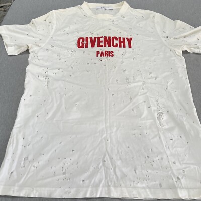 GIVENCHY DISTRESSED T SHIRT