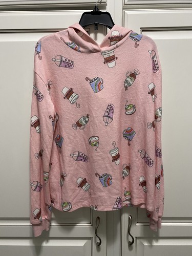 Art Class Girls Hoodie XL 14/16 NWOT Features Fun Drinks! So Fun& Soft! - Picture 6 of 10