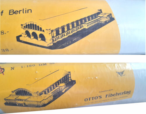 Support gare d'OTTO ́S Fibelverlag échelle 1:87 carton - feuille de modélisme - Photo 1 sur 2