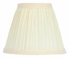 Eggshell 5 Inch Pleated Retro Drum Chandelier Lamp Shade