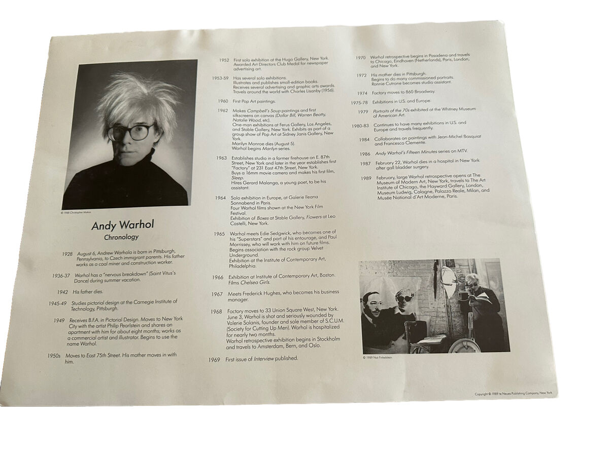 Andy Warhol Pop Art: A Portfolio of Six Works 6 Prints RARE Andy Warhol Pop Art: A Portfolio of Six Works 6 Prints RARE