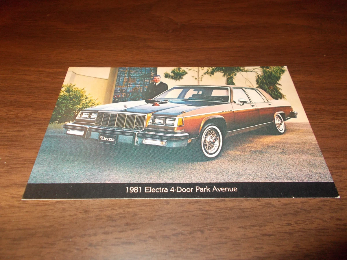 1981 Buick Electra Four Door Park Avenue Vintage Advertising