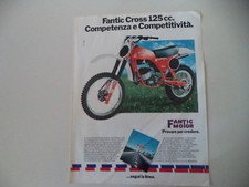 advertising Pubblicità 1980 MOTO FANTIC CROSS COMPETIZIONE 125