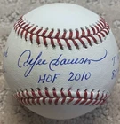 Andre Dawson Expos/Cubs Autographed 5 Inscription STAT Baseball JSA Witnessed