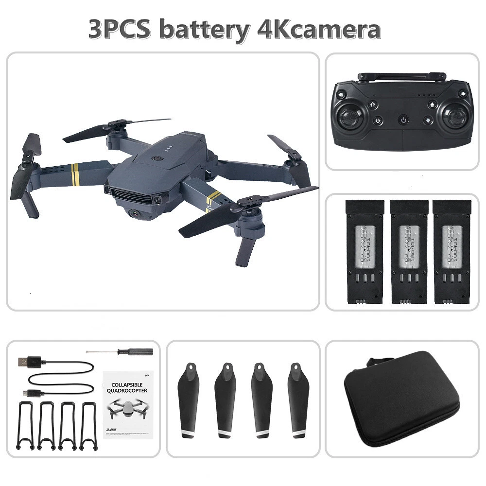 2021 New Professional 1080P 4096P 4K HD Camera Folding Drone Wireless Wifi Drone