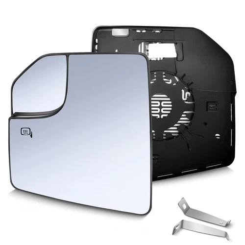 For Ford F150 2015-2021 Driver Side Towing Mirror Glass w/ Heated, Blind Spot