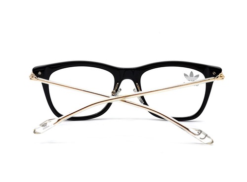 NUOVI OCCHIALI DA VISTA ADIDAS AOK0050.009.120 NERO ORO MONTATURA AUTENTICA RX 52-19 - Foto 7 di 9