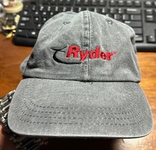 Ryder Adjustable Transportation Service Trucking Logo Gray Baseball Hat Cap K