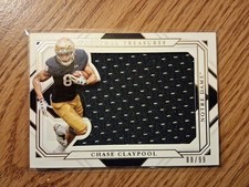 2021 Panini National Treasures Collegiate Silhouettes 88/99 Chase Claypool SL-CC
