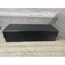 Add'n Stac Vintage Audio Cassette Storage Box Black Plastic Stackable Case