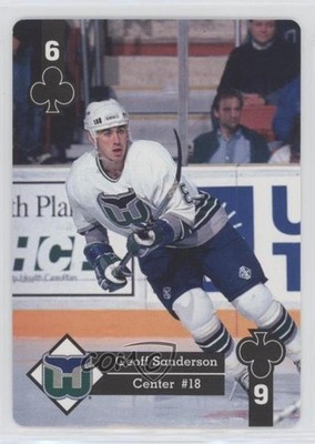 1995-96 Hoyle Eastern Conference Playing Cards Box Set Geoff Sanderson #6C e6j