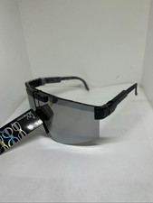 Patriotic Shield Wraparound Sunglasses UV Protection Mirrored Lens