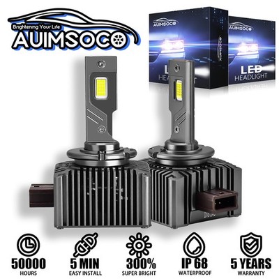 For Dodge Challenger 2009-2014 D1S LED Headlight Bulb Hi/Lo Beam HID Replacement
