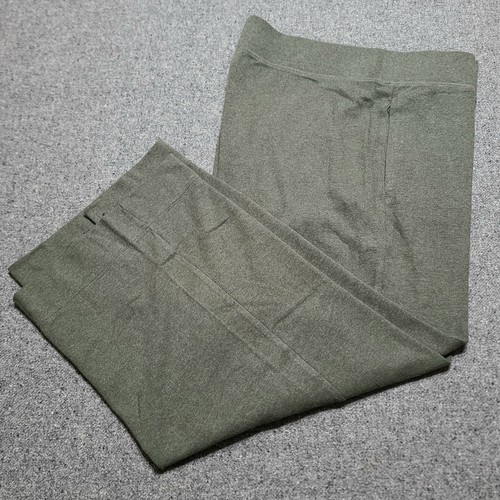 Pact Pants Womens Extra Large Castor Green Organic Cotton Airplane Wide Leg 