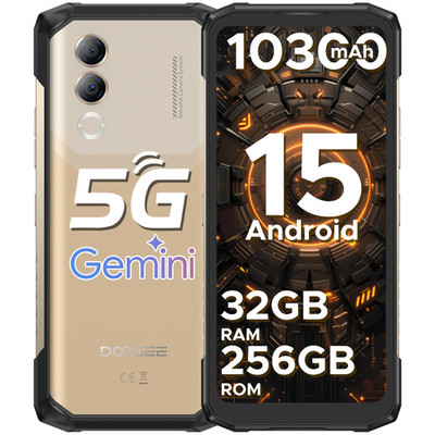 DOOGEE Blade 20 Turbo 5G AI Android 15 Outdoor Handy 10300mAh 32GB+256GB NFC Neu