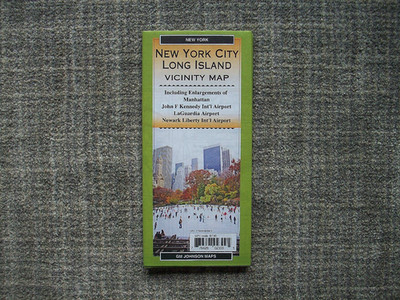 New York City/Long Island Vicinity paper map, new