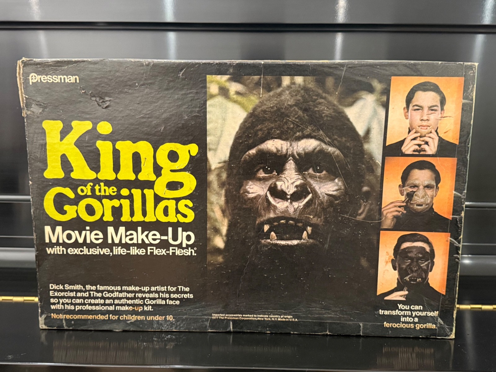 1977 King of Gorillas Monster Movie Makeup Kit Pressman Dick Smith complete.