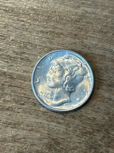 1944 Mercury Dime BU