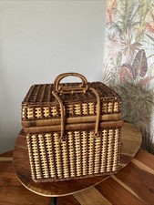 Wicker Picnic Basket Set for 4