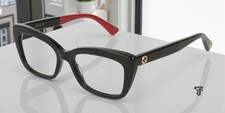 Gucci GG0165ON 003 Black/Red/Green 51mm Women's Eyeglasses
