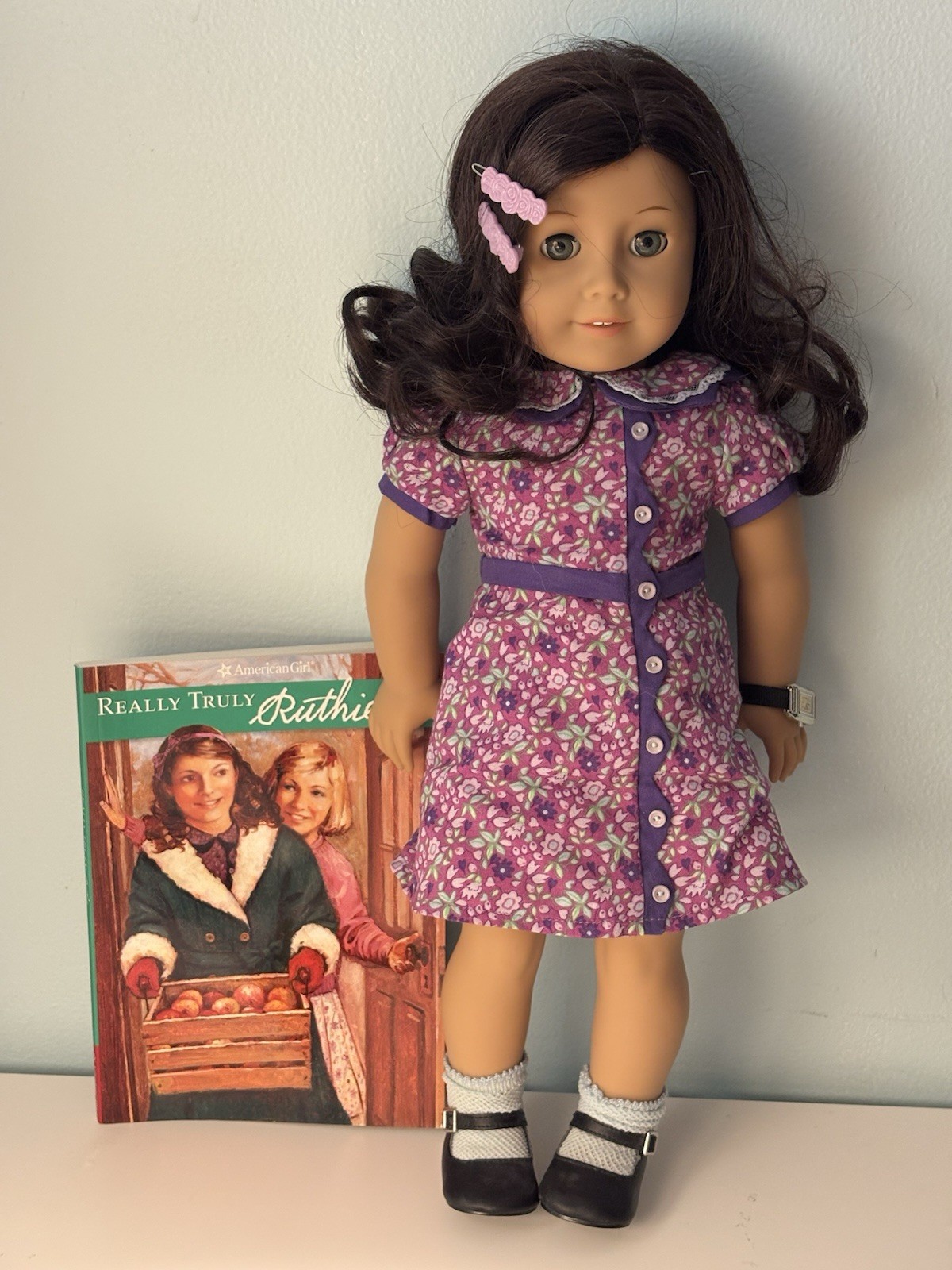 American Girl Ruthie Doll with Original Outfit, Accessories, and Book