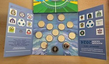 Kasachstan 2024, 14 x 200 Tenge BUNC (blister set) Fu&szlig;ballvereine