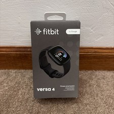 NEW - Fitbit Versa 4 Health & Fitness Smartwatch Black Graphite
