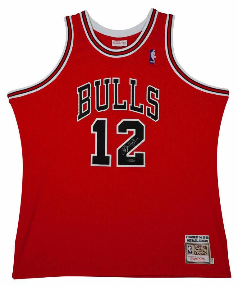 Michael Jordan Autographed Bulls Mitchell & Ness #12 Authentic
