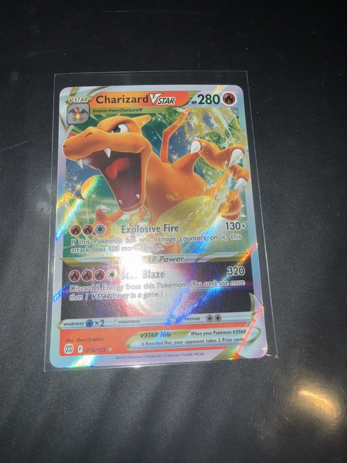 Charizard VSTAR 018/172 Ultra Rare Brilliant Stars Pokemon Card NM-MINT