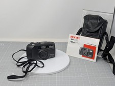 PENTAX IQZoom EZY 35mm Film Camera w/Case Manual - TESTED Working