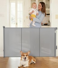 Reinforced Retractable Baby Gate, Extra 38" Tall, Extends up to 63" Wide, Har...