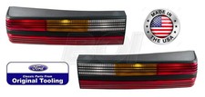 1984 Ford Mustang Svo Black Oem Complete Rear Taillights Tail Lights Pair New