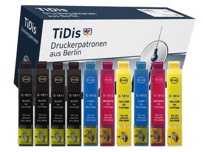10 TiDis  18XL Ersatzdruckerpatronen f.Expr.Home XP-400, XP-402, XP-405, XP-410