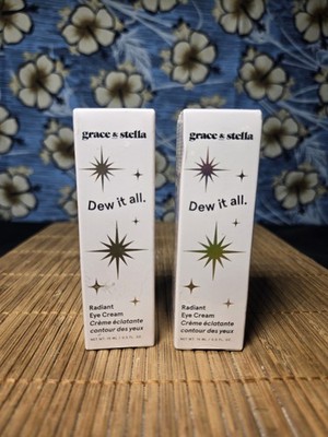2 Pk Grace & Stella Retinol & Caffeine Under Eye Cream Anti Aging Dew It All