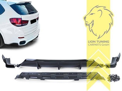 Heckansatz Heckspoiler Diffusor für BMW X5 F15 für M-Paket schwarz glänzend