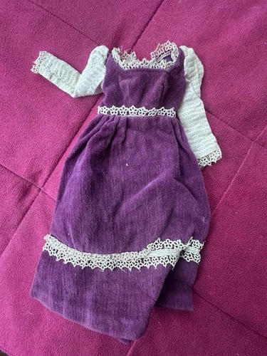 Vintage Barbie Victorian Velvet Mod Dress VHTF  # 3431  ( 1971-72) No Doll