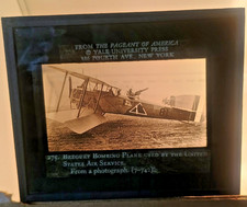 Breguet Bombing Plane WWI, Magic Lantern Glass Slide Photo