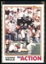1982 Topps - In Action Everson Walls #328 (RC)