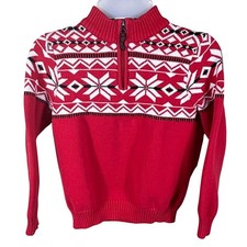 Hanna Andersson Kids Christmas Holiday Sweater Size 8 Nordic Fair Isle