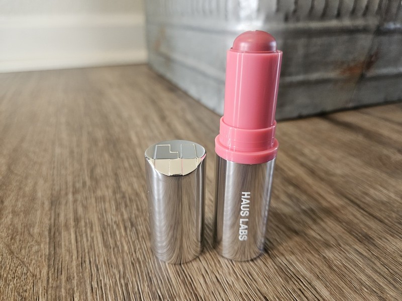 Haus Labs Color Fuse Glassy Blush Balm in Glassy Rosette (rose) Full Size NEW