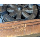 Vintage Cannon Bookends Wood & Metal. Made In Spain. — photo 3