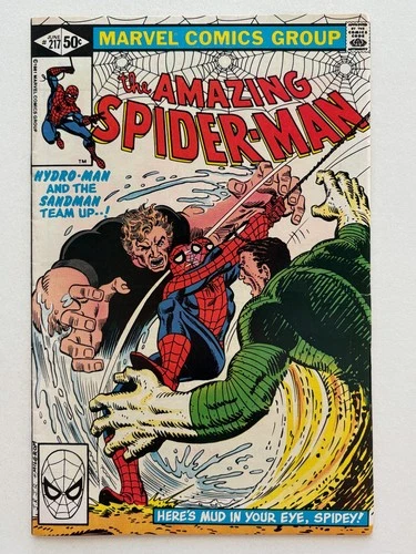 Amazing Spider-Man #217 (1981) Marvel Comics Hydro-Man Sandman FN/VF range