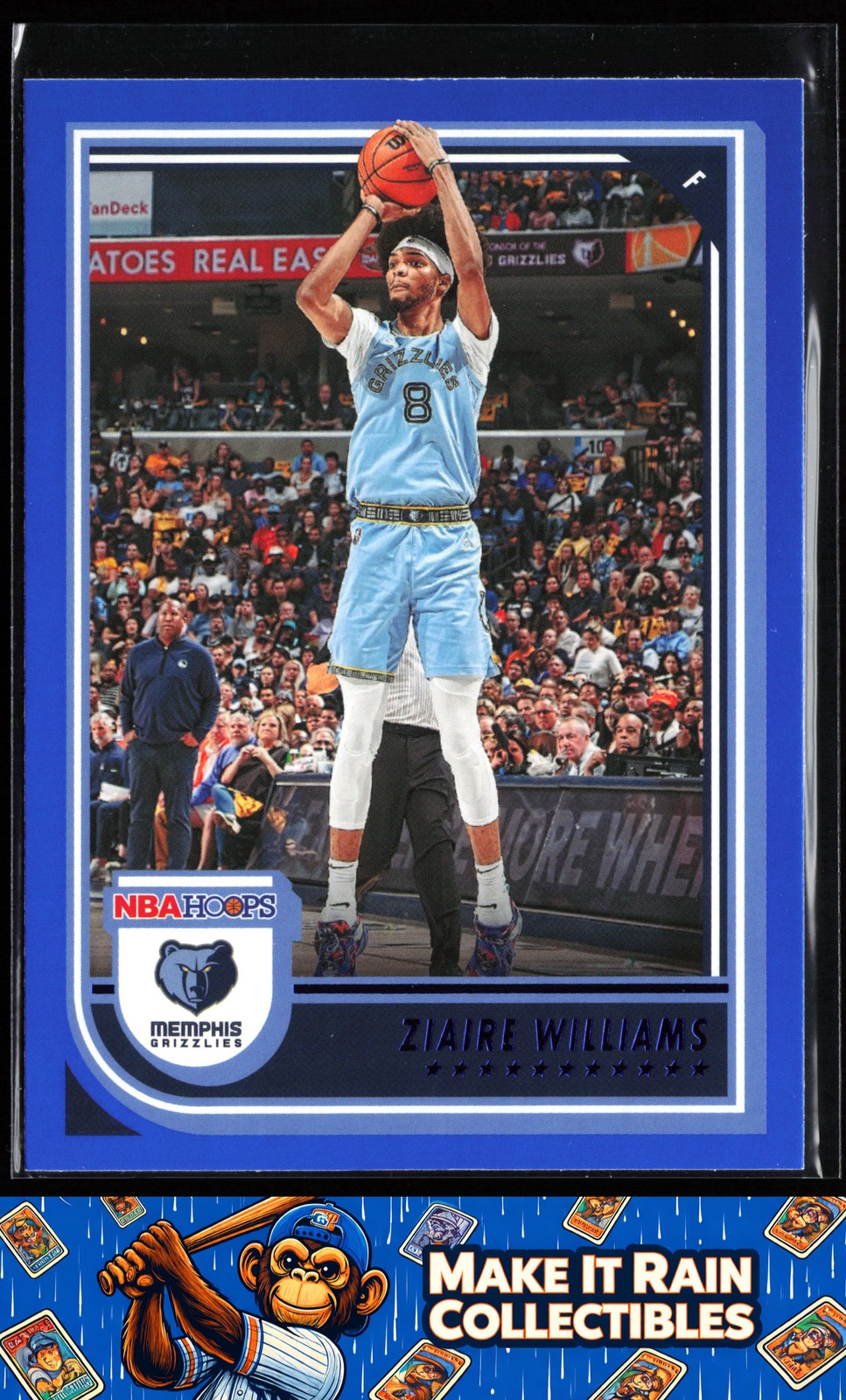 Ziaire Williams 2022-23 Hoops Blue #138 Memphis Grizzlies Basketball