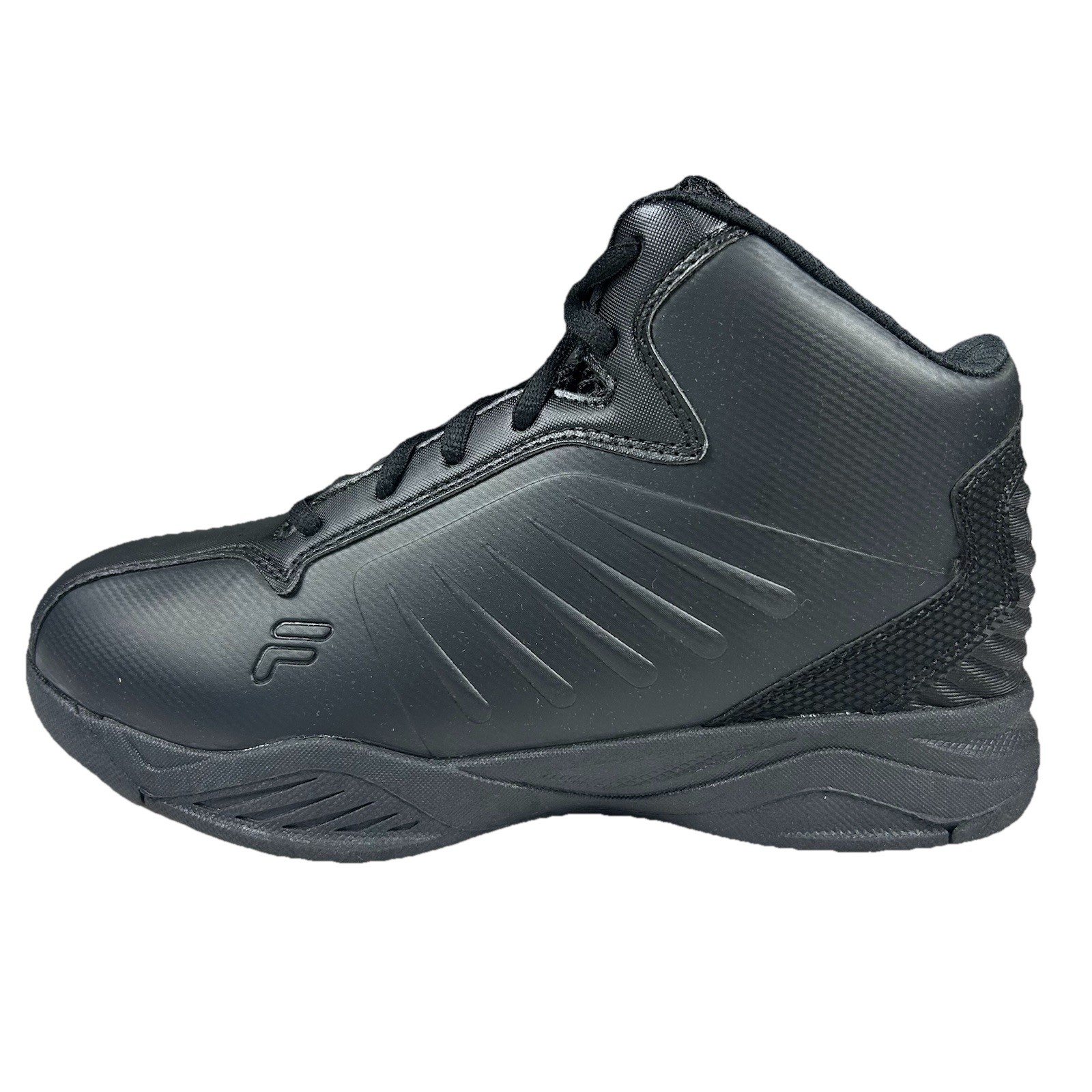 Kids 7 Black On Black Performance Sneakers