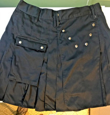 Utilikilt, orgional style, Black, 38" pant waist size, 40" kilt waist size