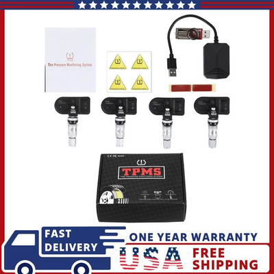 #ad #ad Android USB TPMS Tire Pressure Monitoring System Wireless Build in Battery 4pcs $38.34