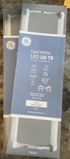 Lot Of 2 GE Cool White 13W LED U6 T8 Bi-Pin Light Bulbs 22.5" length 1" diameter