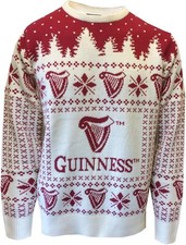 Guinness Harp and Trees Design Christmas Jumper (S-XXXL)
