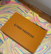 Empty Louis Vuitton Shoe Box With Shoe Laces And Duster